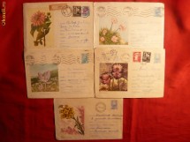 5 Intreguri Postale - FLORA ,  1964- 1967 foto