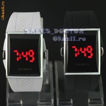 Super ceas led-uri retro '70! Negru si alb, unisex. foto
