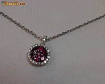 PANDATIV SI LANT DIN AUR 14 KT CU DIAMANTE !! *SUPERB * foto