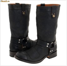 *** Cizme BLACK ROOSTER, Barbati, PIELE, 100% AUTENTIC, 323-GARY *** foto