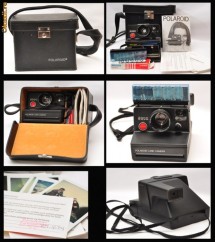 Pachet aparat foto Polariod 2000 + geanta originala+ blitz+ acte foto