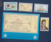 1248.SERIE TIMBRE NESTAMPILATE - SOLOMON ISLANDS - 1981 - 4 VAL.+ 1 COL. foto