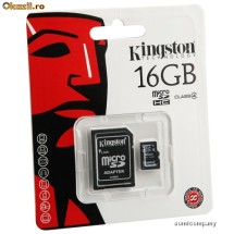CARD microSD 16GB KINGSTON CU ADAPTOR SD CLASS 4 foto