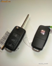 Carcasa cheie Briceag Seat 3 butoane foto