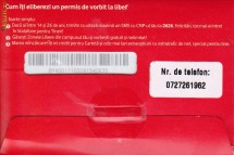 Cartela Vodafone cu numar si 3000 minute  pt cei cu varsta intre 14 si 26 ani foto