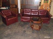 Salon 100% piele naturala, bine pastrat. foto