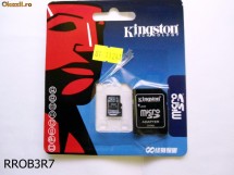 Card Kingston   Micro  SD 4GB  Cadou  Adaptor Micro SD Kingston foto
