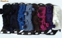 Jambiere dama cu ciucuri, material tricotat - diverse culori foto