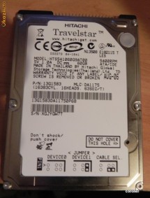 HDD Hard Drive Laptop 2.5 Hitachi Travelstar 60 GB ATA IDE HTS541060G9A - Transport Gratuit foto