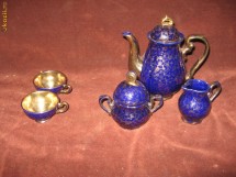 Set pentru cafea si doua cesti din cobalt (deosebite) foto