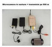 Micro camera incorporata in nasture, transmisie 500 m, casca invizibila si telefon foto