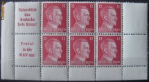 Germania 1941 - Uzuale / Adolf Hitler - Bloc de timbre cu tabs foto