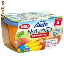mancare bebelasi, NESTLE NATURNES piure MAR SI MANGO  de la 4 luni,  cereale, iaurt, lapte, piure fructe, Nestle foto