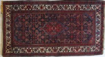 Covor persan original Hamadan 217x119 cm foto