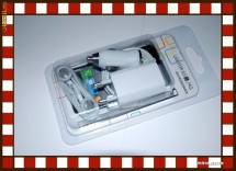 Incarcator Apple iPhone 3G 3GS 4 4S iPod iPad - INCARCATOR PRIZA + CHARGER AUTO + CABLU Date USB + CASTI cu Microfon foto