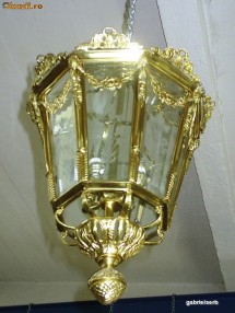 CANDELABRE BRONZ MASIV TIP FELINAR SAU RASINA LEMNOASA foto