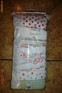 Set 7 body noi Anglia 100% bumbac - maneca scurta 6-9 luni foto
