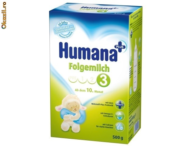 4 cutii (2kg) Humana 3 de la 10 luni foto mare