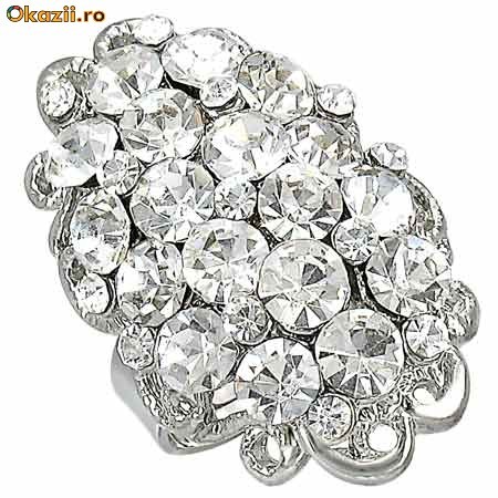 Inel fashion zirconiu marime libera - cod 310 foto mare