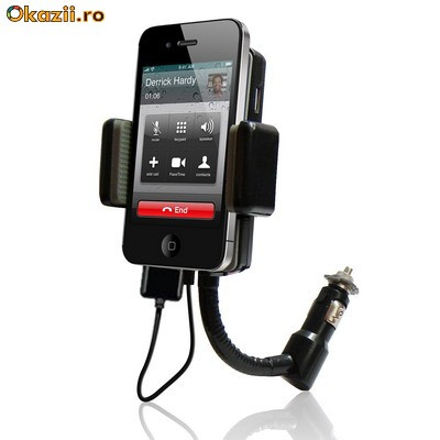 Iphone on Iphone 2g 3g 4 Car Kit 3 In 1 Fm Transmitter   Accesorii Iphone Foto