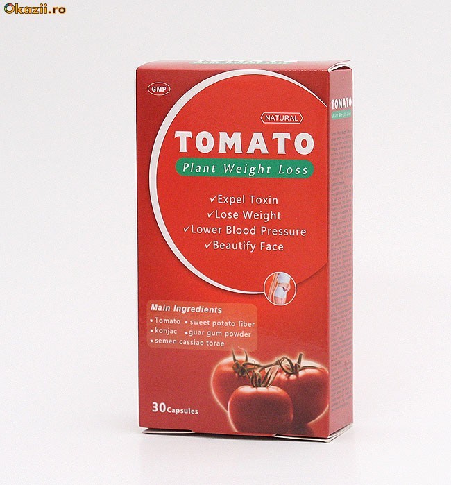 Tomato-capsule de slabit foto mare