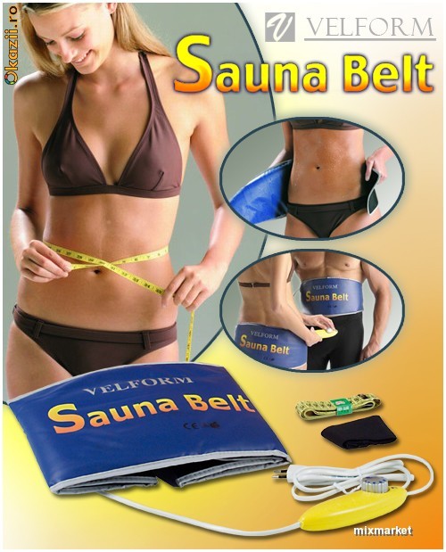 VELFORM SAUNA BELT PENTRU SLABIT / FITNESS / TONIFIAT MUSCHI  - OFERTA !!! LIVRARE GRATUITA IN ROMANIA ! PREZENTARE VIDEO !!! foto mare