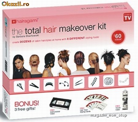 Hairagami Total Hair Makeover Kit De Par foto mare