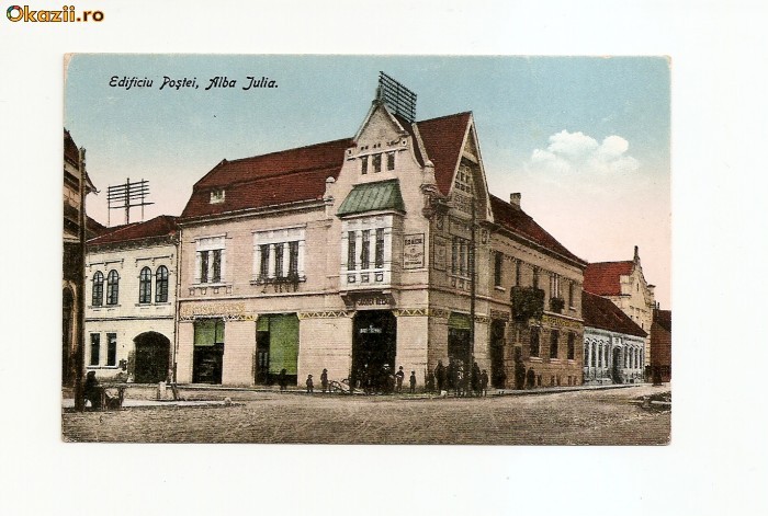 Vedere Alba Iulia, Edificiu Postei foto mare