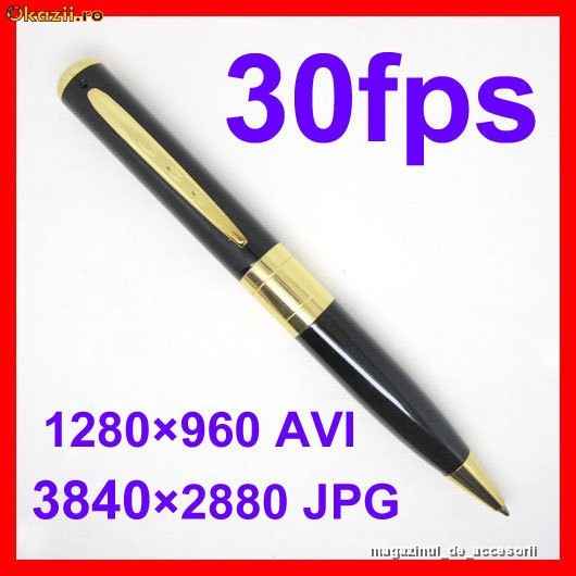 Pix Spion Spy Pen CAMERA FOTO 3840x2880 si VIDEO HD 1280 x 960 Ultimul Model BPR6 + WEBCAM WEB CAM  - Filmare HD !!! foto mare
