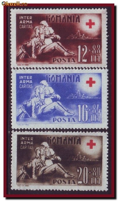 +++ Romania 1943 - Crucea Rosie (serie neuzata) +++ foto mare