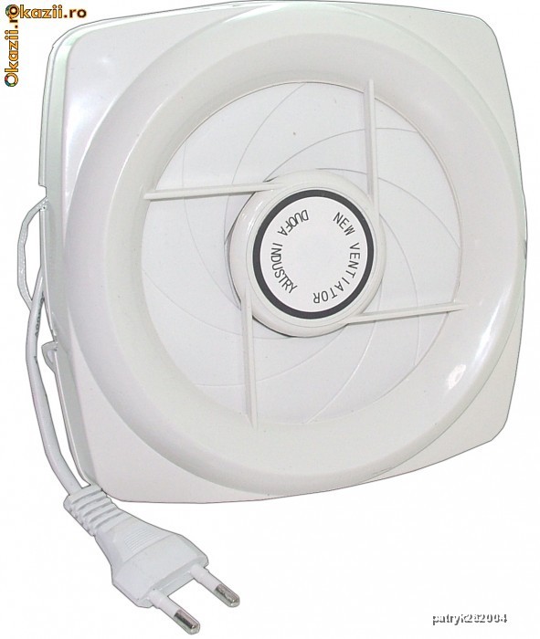 VENTILATOR PENTRU BAIE CU CAPAC DETASABIL DIAMETRU 12 CM foto mare