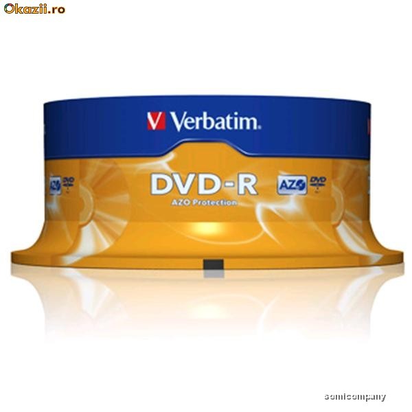 DVD-R VERBATIM 16X CAKE BOX 25 foto mare