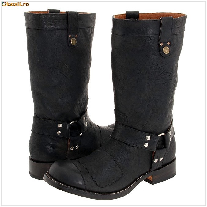*** Cizme BLACK ROOSTER, Barbati, PIELE, 100% AUTENTIC, 323-GARY *** foto mare