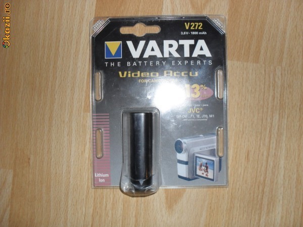 ACUMULATOR JVC VARTA V272 foto mare