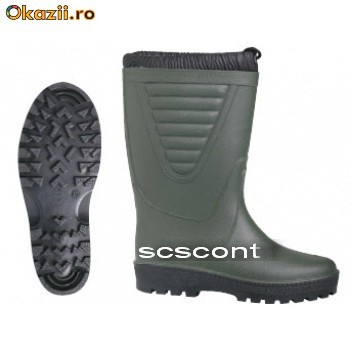 CIZME PVC IMBLANITE (cizme vanatori, vanatoare) FROST foto mare