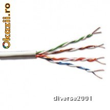 CABLU   UTP    CAT 5        *NOU* foto mare