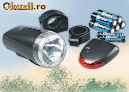 SET LUMINI BICICLETA  HALOGEN STREETCOACH foto mare