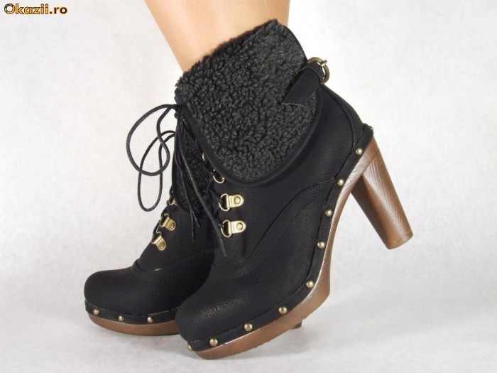Botine militare casual dama/femei, cu blanita, model 2011, marimi 39-40 foto mare