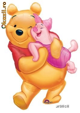 Balon folie metalizata WINNIE BIG POOH HUG 51x81cm foto mare