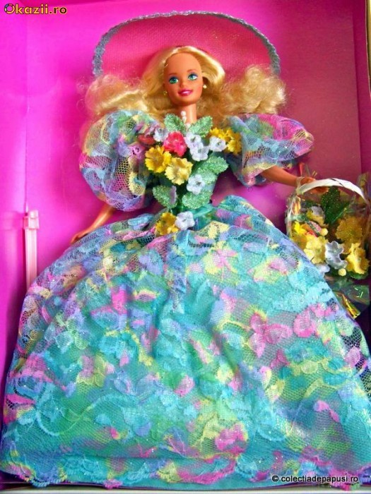 Spring Bouquet Barbie 1994 - editie limitata in seria Enchanted Seasons, remarcabila! foto mare