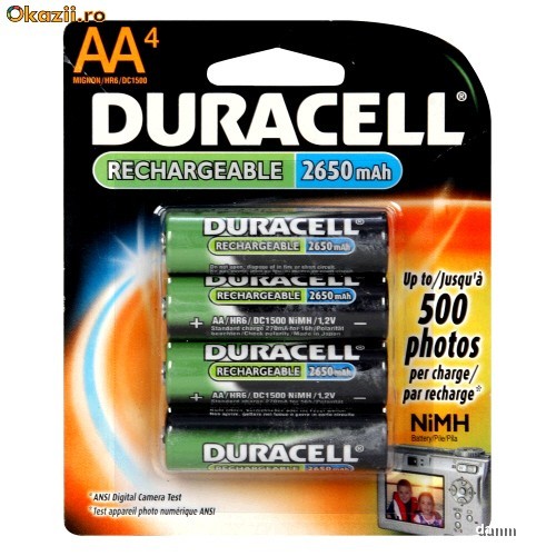 Duracell acumulatori 2650 mAh AA sau R6! Sigilati. foto mare