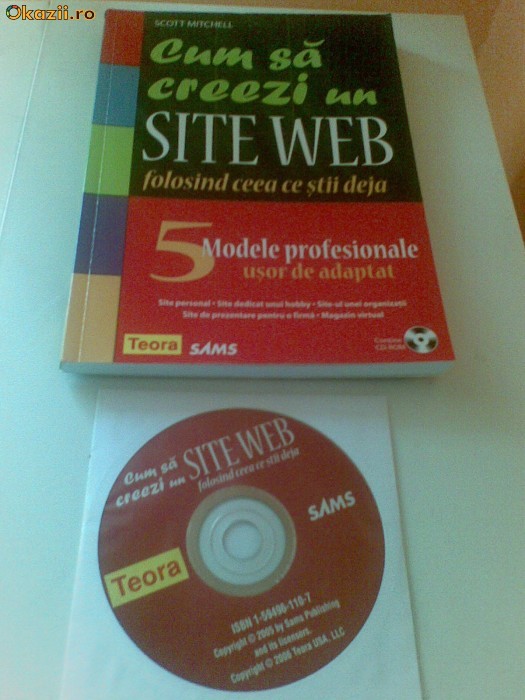 CUM SA CREEZI UN SITE WEB carte cu cd editura teora foto mare