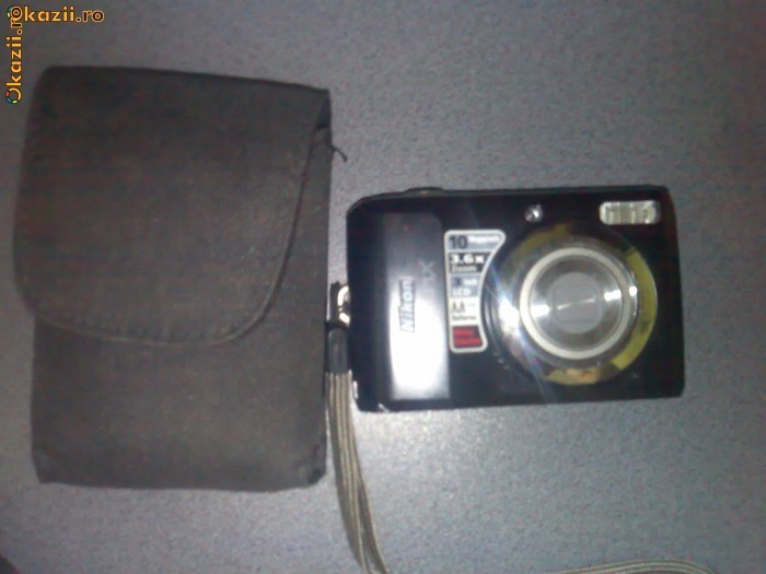 Camera foto Nikon Coolpix L20 cu accesorii foto mare