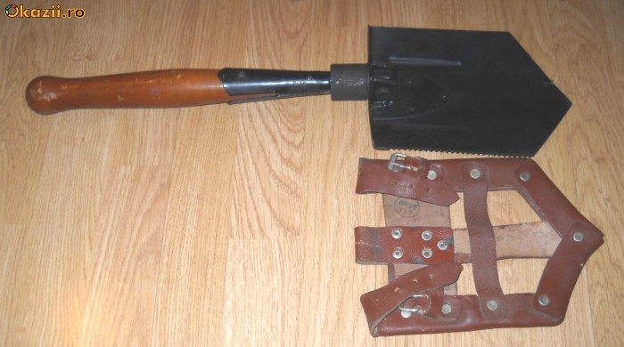 LOPATICA DE INFANTERIE RABATABILA CU HUSA. (NEFOLOSITA) III foto mare