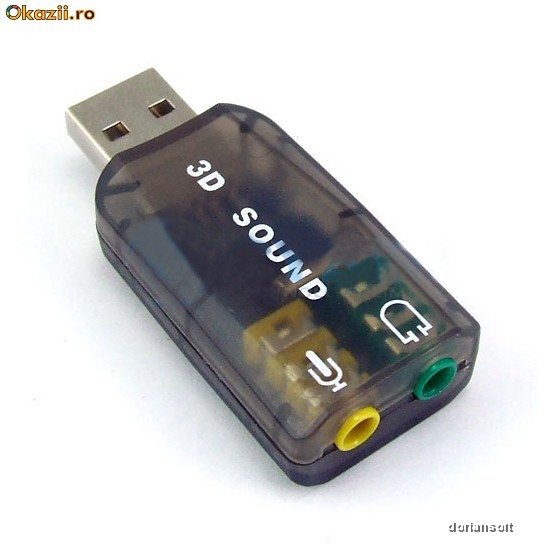 Placa sunet USB tip JPN-0019A foto mare