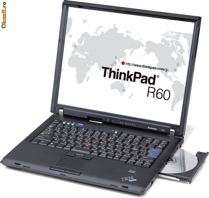 IEFTIN!!! Laptop Lenovo IBM ThinkPad R60, Intel Celeron 1,86Ghz, 1Gb DDR2, 80GB, display 15, Cititor Amprenta, Wi-Fi, Licenta XP foto mare