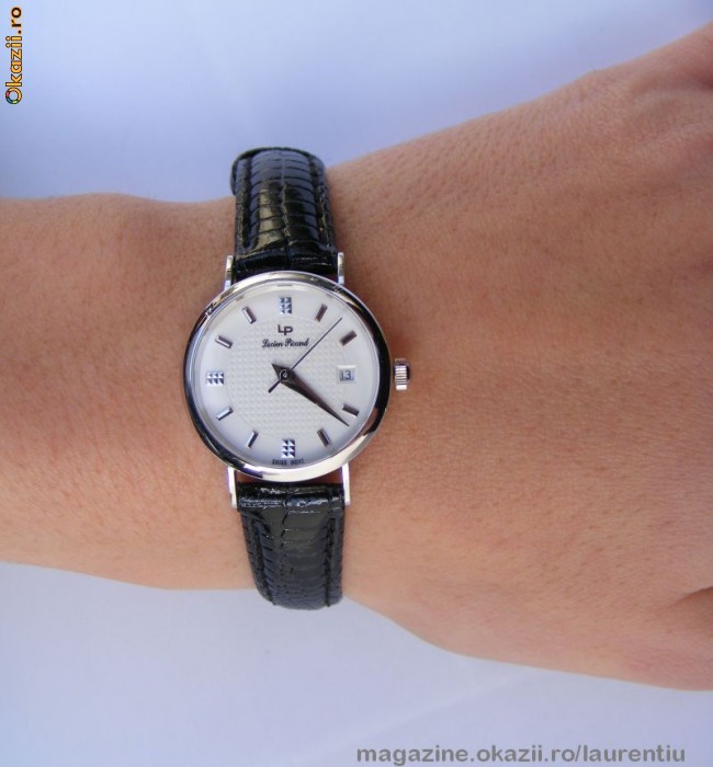 Ceas dama LUCIEN PICCARD original, aur 14K 16g, model elegant nou-nout!!! foto mare
