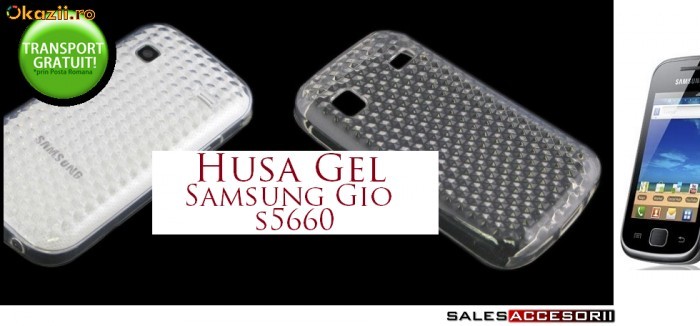 OFERTA! HUSA CLEAR GEL - SILICON SAMSUNG S5660 GALAXY GIO - TRANSPORT GRATUIT foto mare