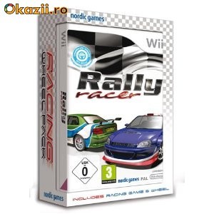 Rally Racer cu volan Wii foto mare