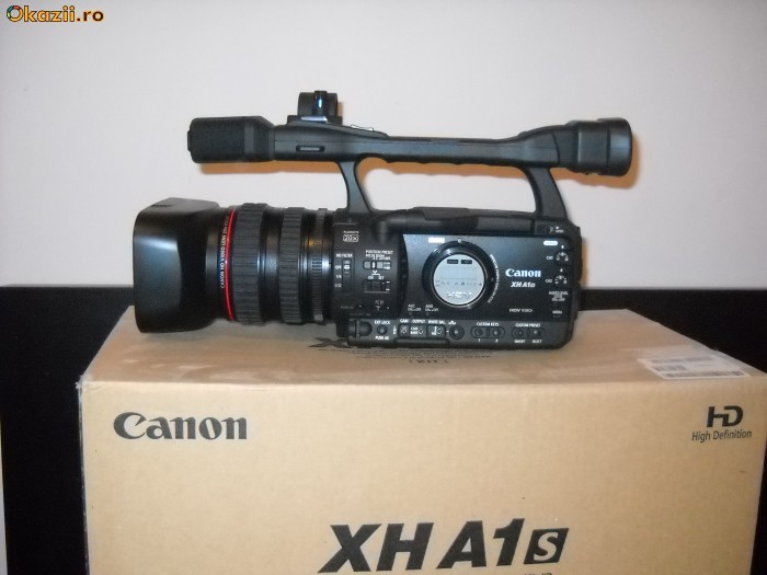 Vand Canon XH-A1s (+geanta Kata CC-193 HDV) foto mare